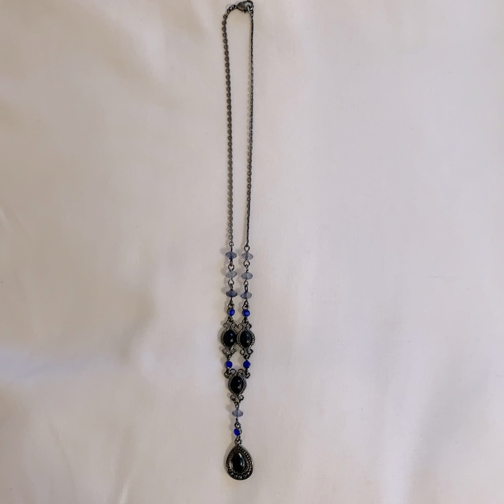 Vintage Medallion and Bead Necklace